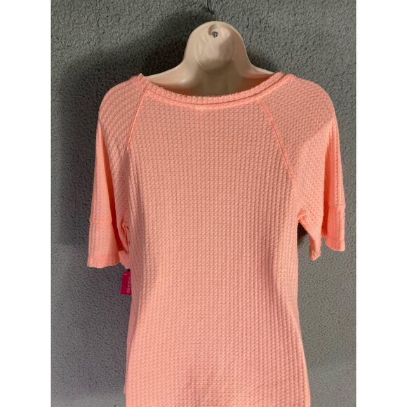 Xhilaration Women’s Orange Waffle Knit Pajama Cami Top Scoop  Sleepwear Size S - Picture 12 of 12
